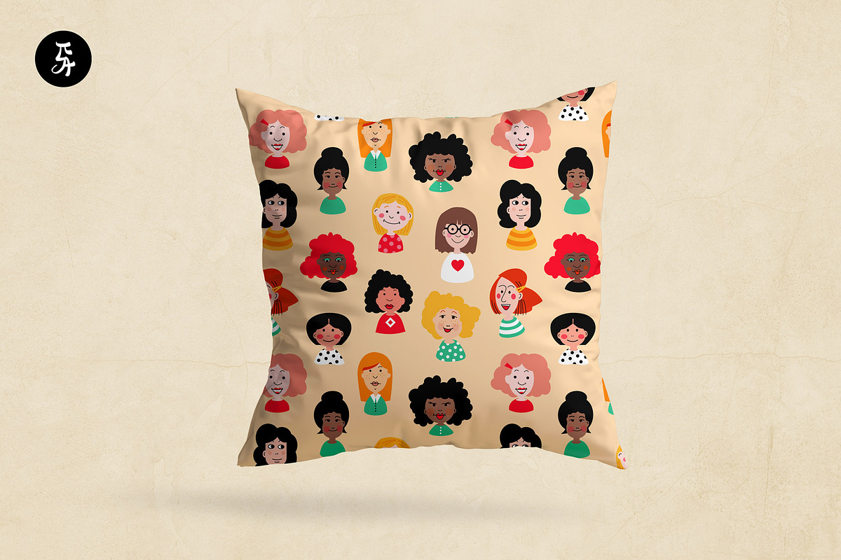 Girl Power, Diversity Pattern Design, a Pattern Graphic by Pia Kolle (Photo 5 of 7)