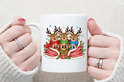 Merry Christmas Reindeer PNG Sublima, an Illustration by Sublimation Artist (Thumbnail 8 of 9)