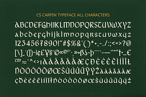 CS Carpin Uncial Font