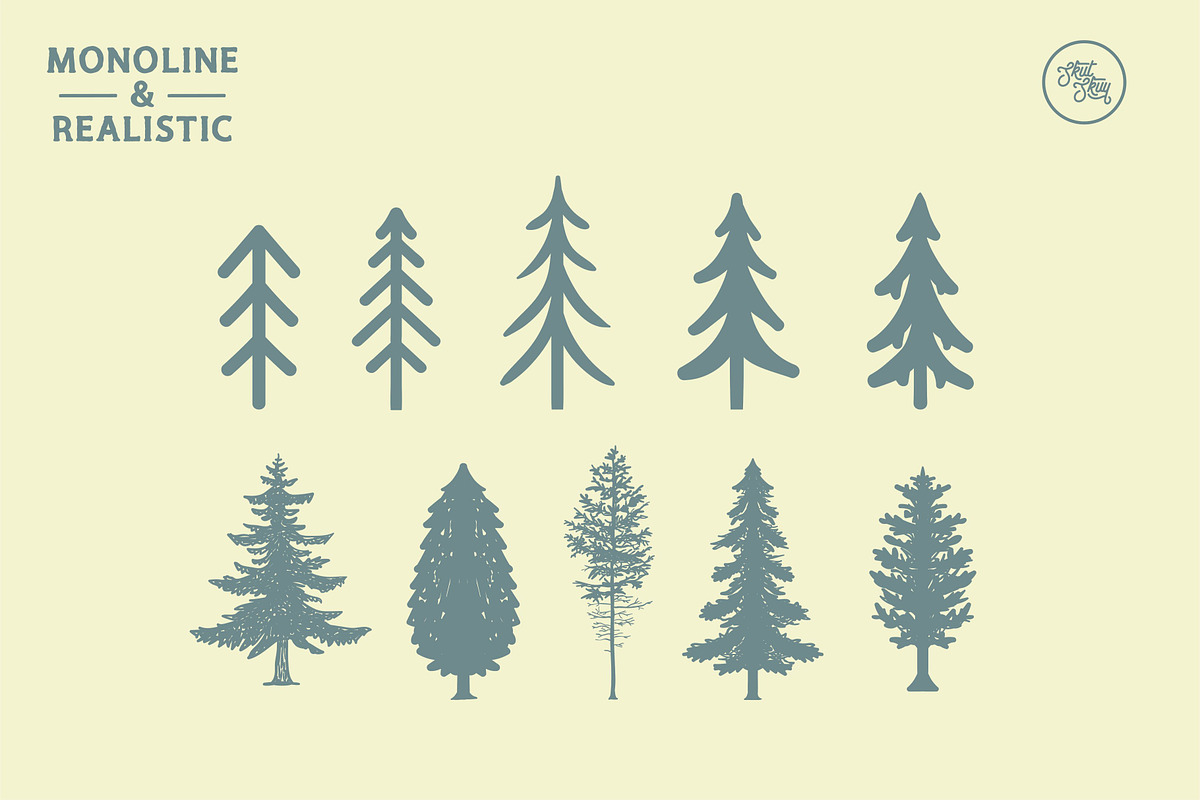 Pine Trees, an Object Graphic by SkutSkuy Graphic  (Photo 2 of 3)