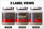 2lb Whey Protein Jar Mockup C3-Pro, a Packaging Mockup by Design Warlord (Thumbnail 8 of 17)