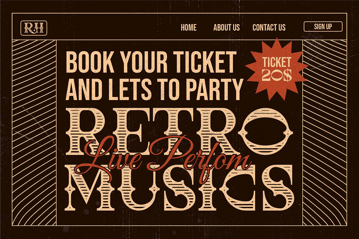 Briqa || Vintage Retro Serif Font, a Serif Font by Ermedia Studio (Photo 7 of 10)