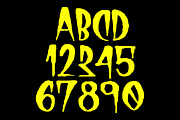 HALLOW GRUNGE CAPS, a Blackletter Font by Beau Hopps Design (Thumbnail 2 of 3)