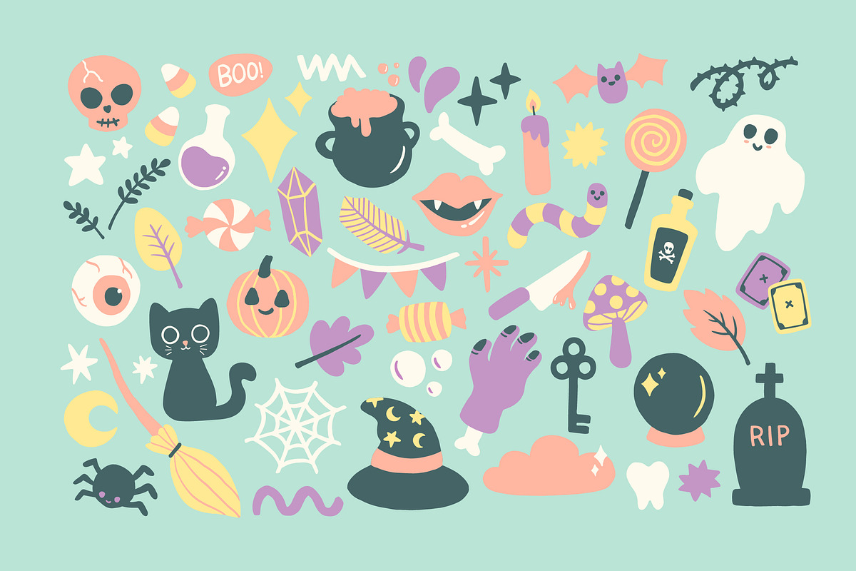 Spooky Patooties Halloween Stickers, an Illustration by Creativity Bucketlist (Photo 3 of 6)