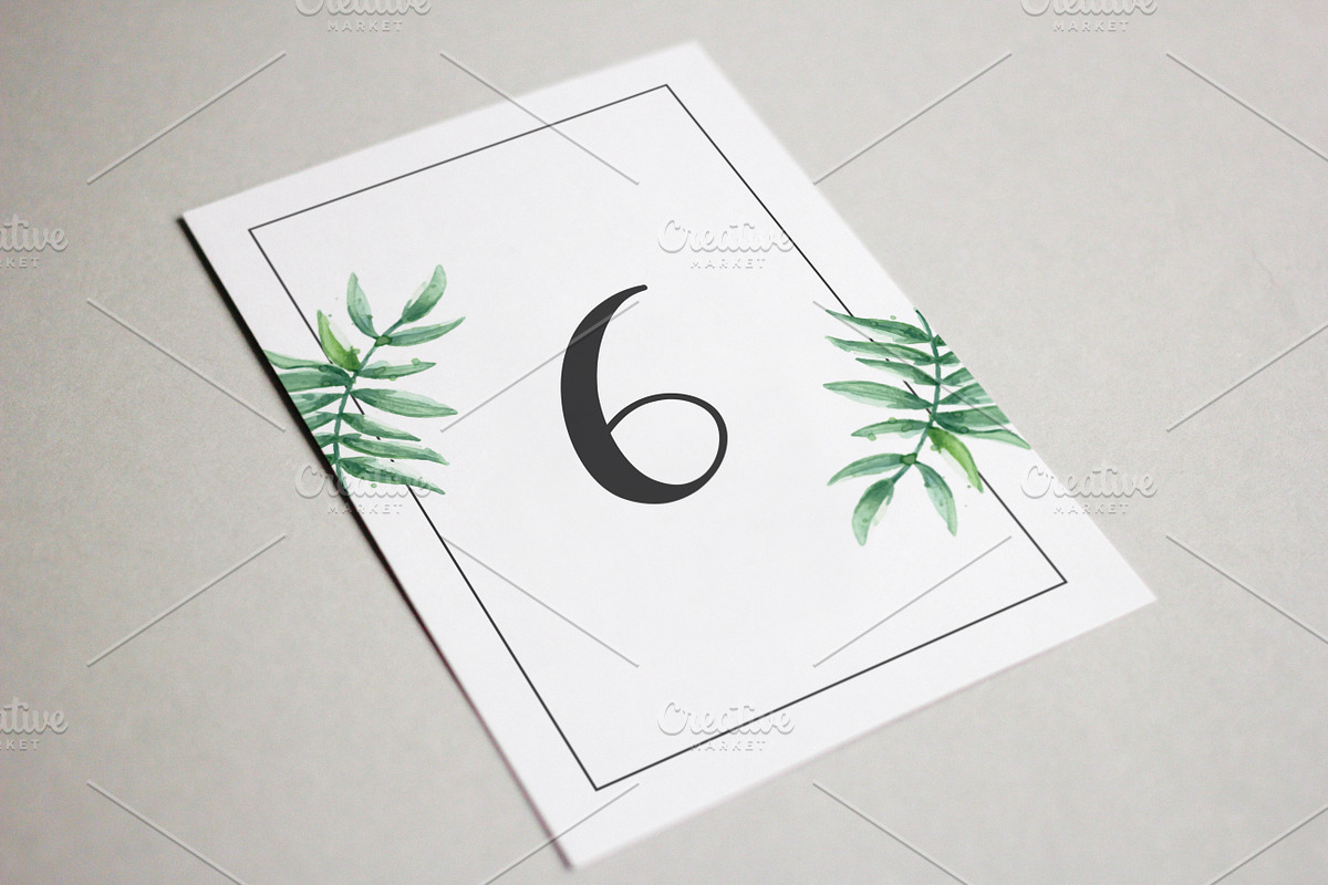 Printable Wedding Table Number, a Card Template by retrographix (Photo 2 of 3)