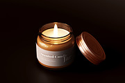 Amber Glass Candle Jar Mockups, a Packaging Mockup by pmvch (Thumbnail 20 of 26)