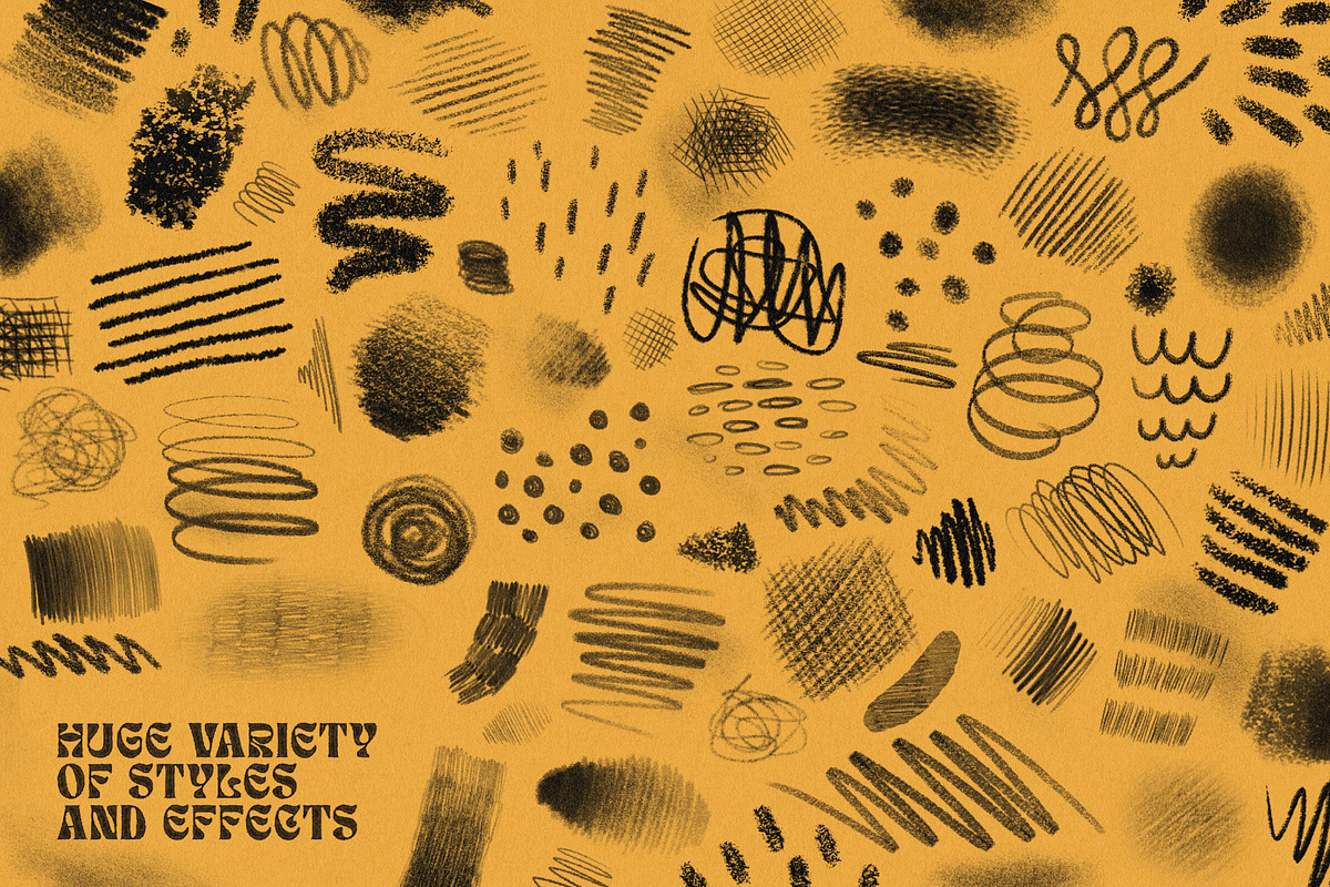 Chromagraph Pencils for Photoshop, a Brush Add-On by True Grit Texture Supply (Photo 4 of 13)