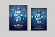 New Year Party 2018 Flyer, a Flyer Template by Madhabi Studio (Thumbnail 2 of 4)