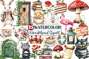 Vintage Alice in Wonderland Clipart, an Illustration by Rose Art (Thumbnail 1 of 7)