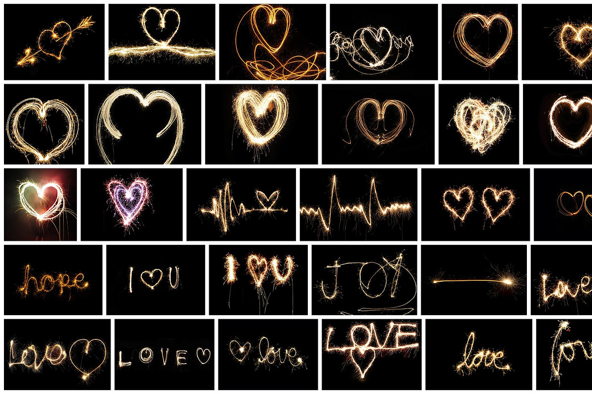 SALE! 160 Sparkler Overlays preview 7