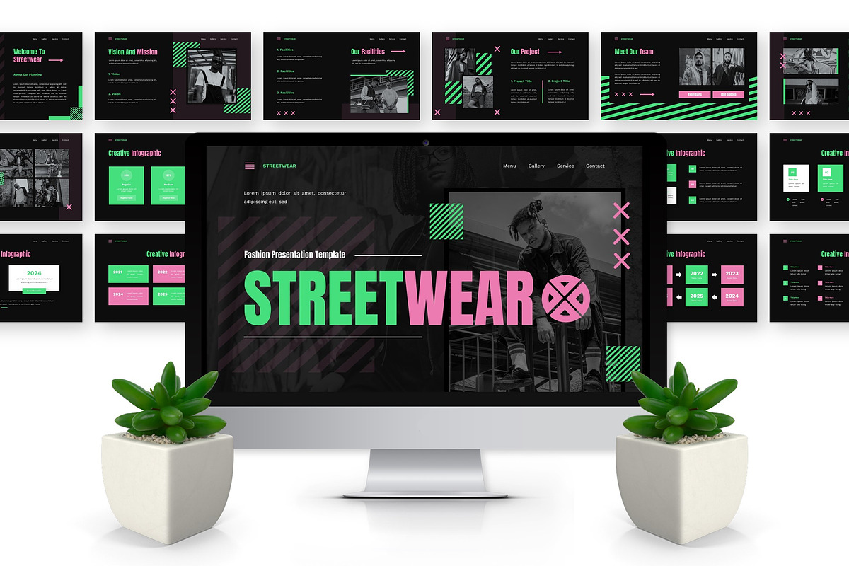 Streetwear - Fashion Google Slide, a Presentation Template by Deepslide Studio (Photo 2 of 6)