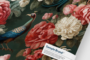Peacock Seamless Pattern Bundle, a Pattern Graphic by AYAKA Studio Co. (Thumbnail 8 of 13)