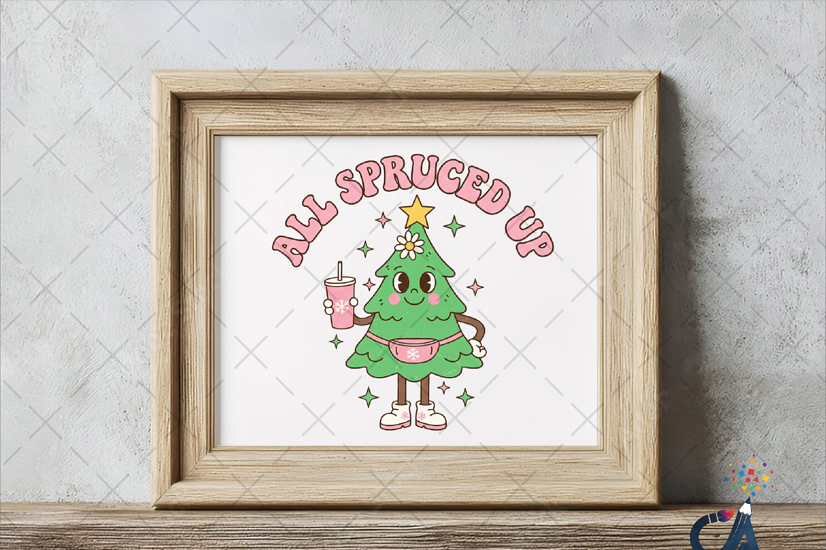 All Spruced Up Christmas Tree PNG, an Illustration by Creative Art (Photo 6 of 6)