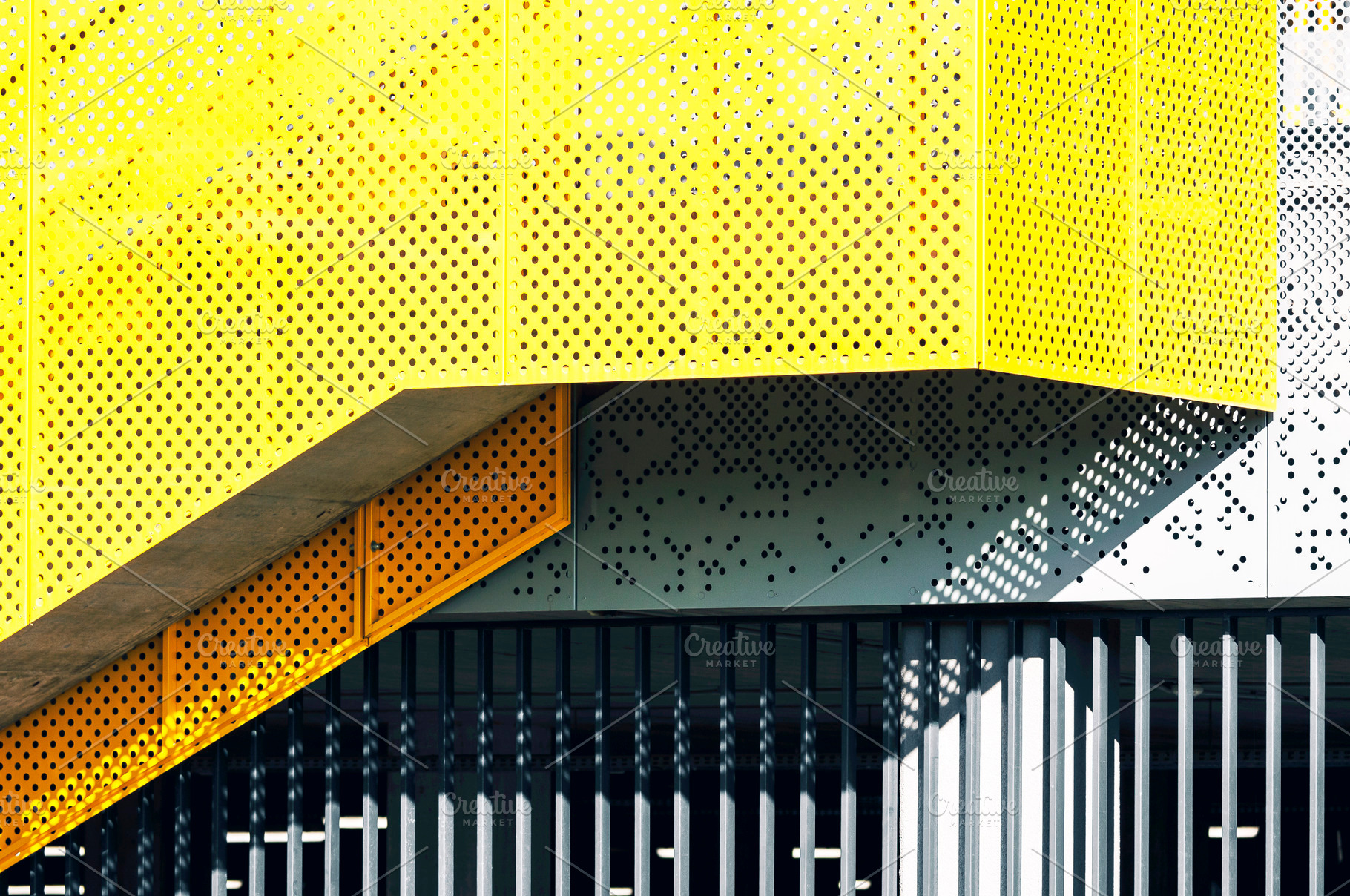 Abstract geometric building facade, an Architecture Photo by BOOCYS