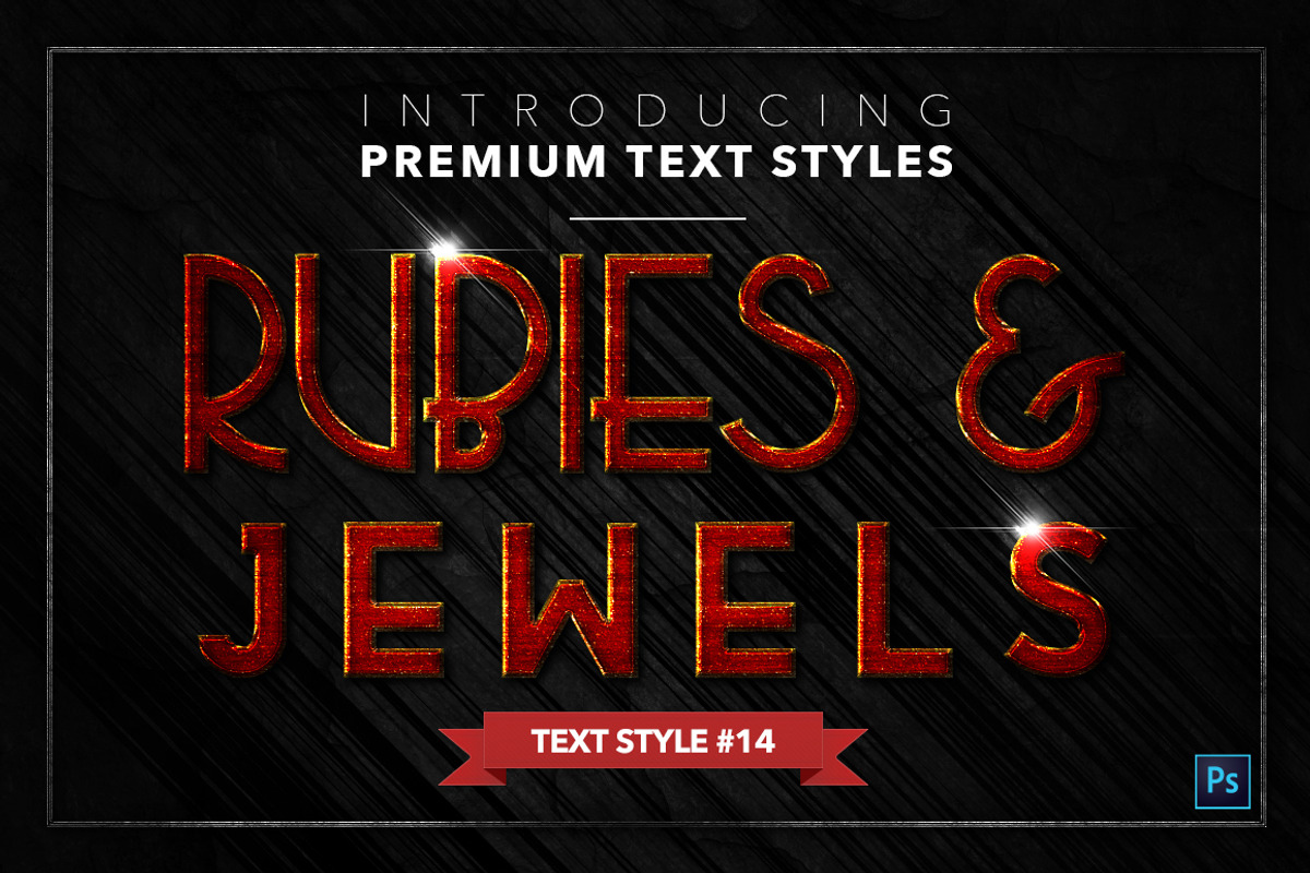 Rubies & Jewels #2 - 15 Text Styles, a Layer Style Add-On by Jonas Stensgaard (Photo 15 of 18)