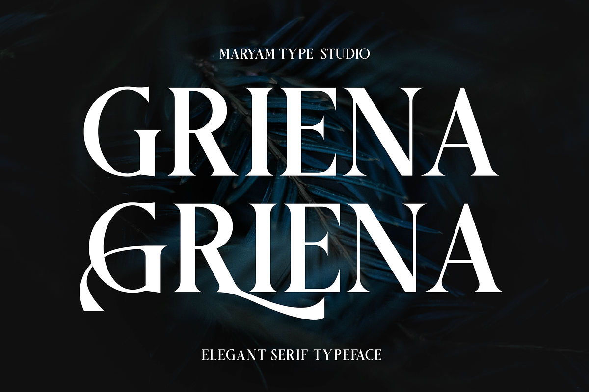 Griena Elegant Serif, a Serif Font by Maryamtype Studio (Photo 1 of 15)