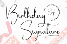 Birthday Signature | Script Font