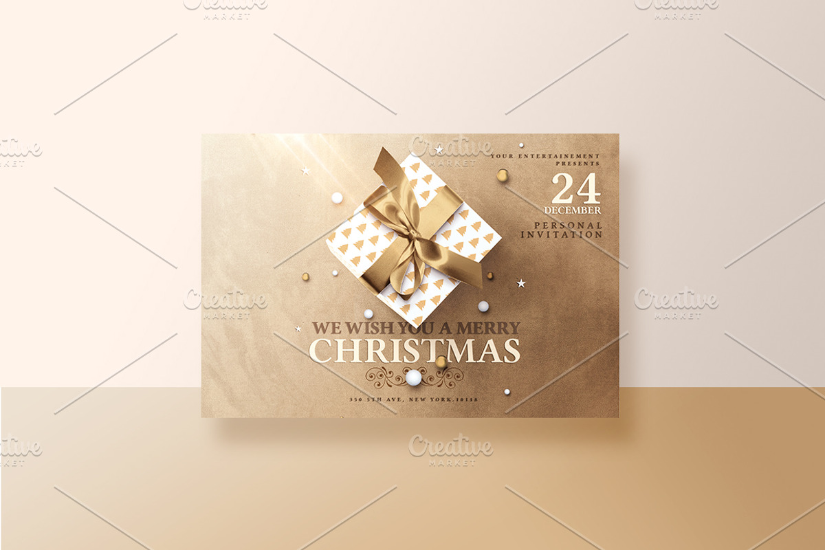 Christmas Invitations Psd Package v2, an Invitation Template by Rome B Creation (Photo 3 of 4)