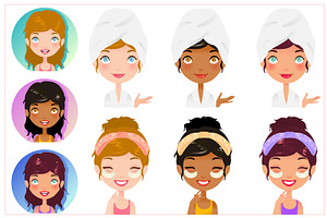 Day Spa Vector Set