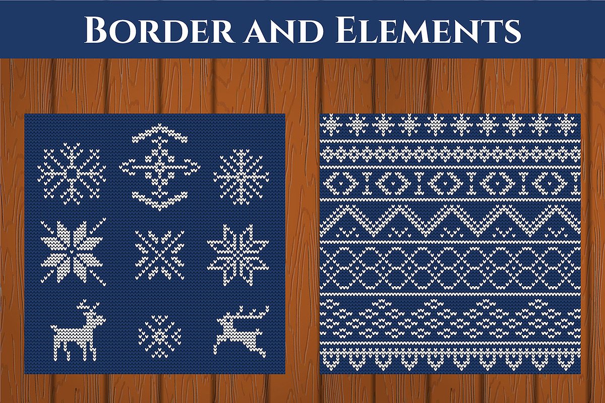 Christmas Knitted Templated, a Texture Illustration by Katyr (Photo 2 of 4)