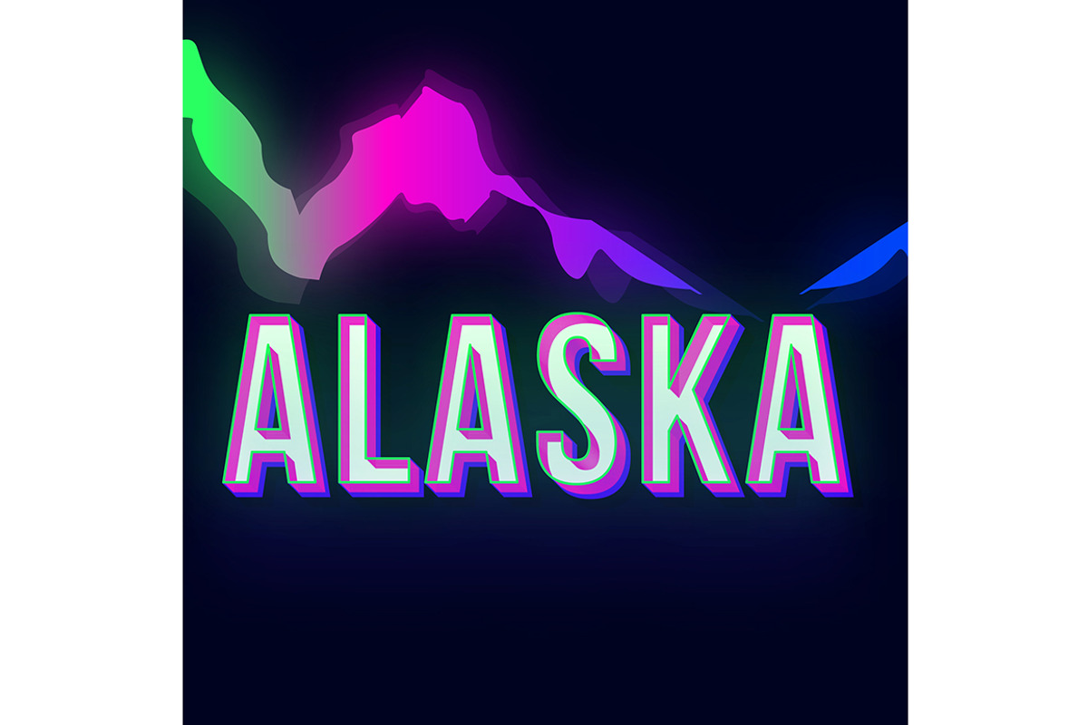 Alaska vintage 3d vector lettering, a Templates & Theme by IMG Visuals