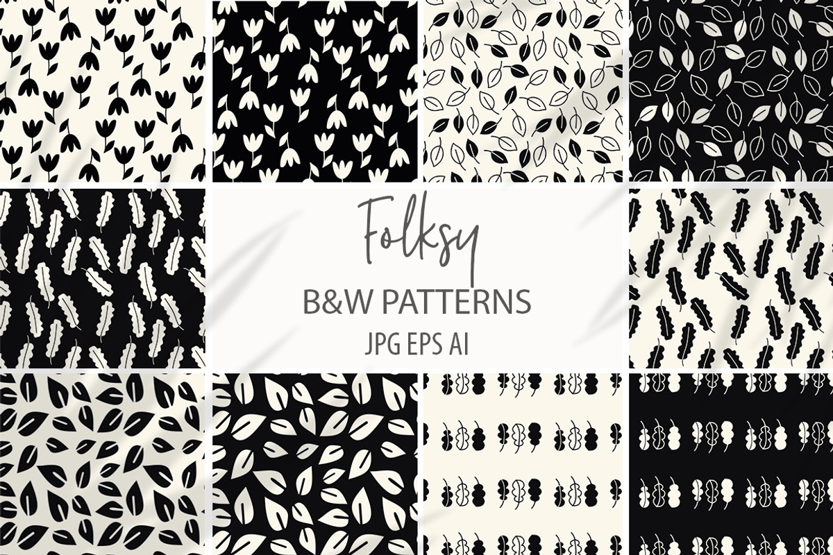 Folksy Floral Patterns + Elements, an Illustration by Sweet Fig (Photo 3 of 11)