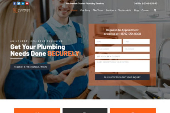 Plumber WordPress Theme preview 7