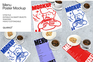 Posters And Menu Mockup