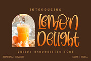 Lemon Delight Quirky LS, a Script Font by GranzCreative (Thumbnail 1 of 11)