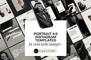 Portrait Instagram Templates Minimal, a Social Media Template by Digital&Chic (Thumbnail 1 of 6)