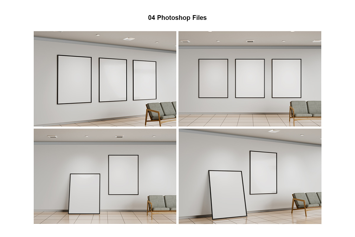 Gallery Frames Mockup, a Product Mockup by PixelPiknik (Photo 6 of 6)