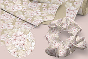 Hydrangea Daisy Flowers Pattern, an Illustration by PawGraphic (Thumbnail 8 of 10)