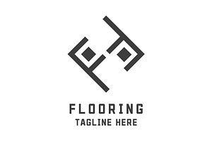 Letter F Floor Logo Design Icon, a Branding & Logo Template by Morvana Crew