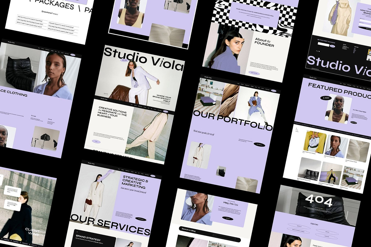 Purple Squarespace 7.1 Template, a Websites & App Template by Row Creative (Photo 7 of 10)