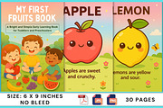 My First Fruits Book for Kids, a Stationery Template by Designmela01 (Thumbnail 5 of 8)