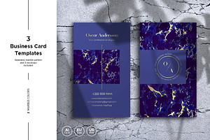 3 Business Card Template & Mockup