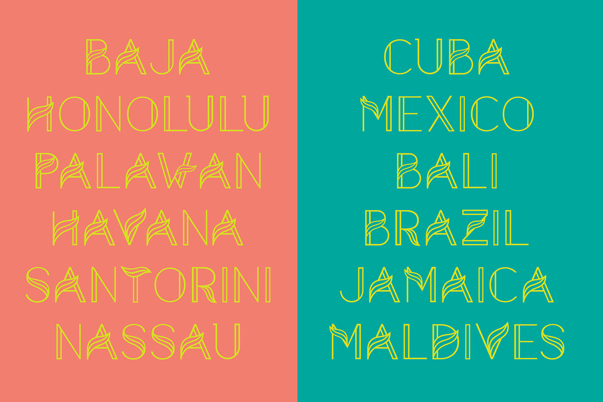 Aquarius - A Tropical Font Family preview 5