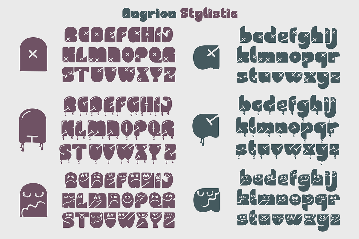 Angrion Overtype, a Symbol Font by madeDeduk (Photo 5 of 8)