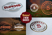 10 Retro Signs or Badges v.2 + Bonus, an Object Graphic by Cruzine (Thumbnail 2 of 5)