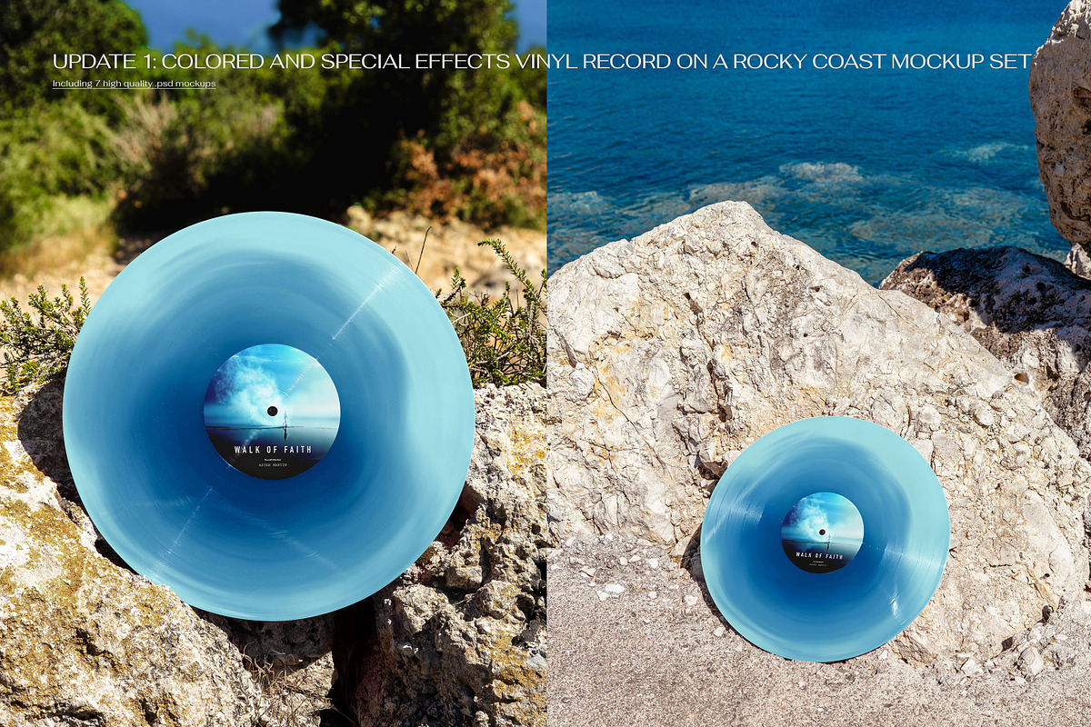 Vinyl Record Mockup Bundle, a Merchandise Mockup by creatsy5 (Photo 25 of 28)