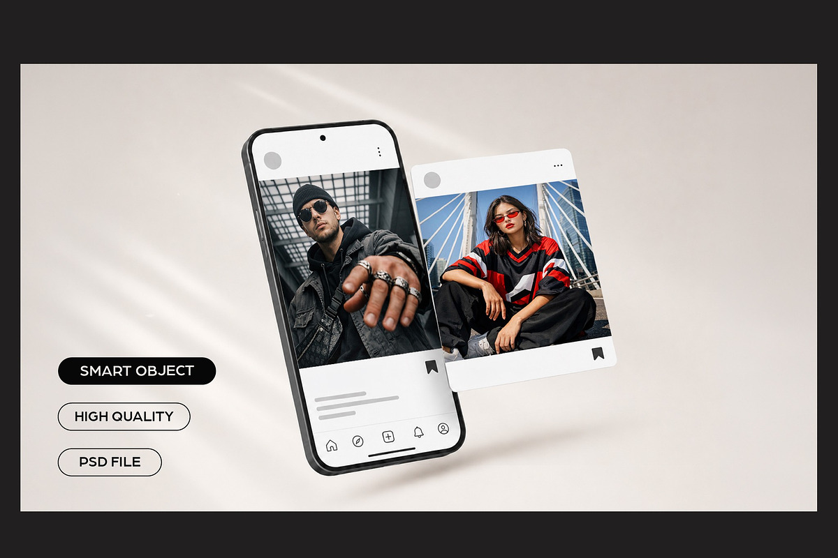 Instagram Social Media Post Mockup, a Social Media Template by studiogstock (Photo 2 of 2)