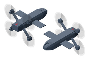 Isometric military two compact, a Transportation Illustration by Golden Sikorka