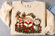 Christmas Camo Character Trio PNG, a Seasonal Illustration by Craft Nest (Thumbnail 5 of 6)