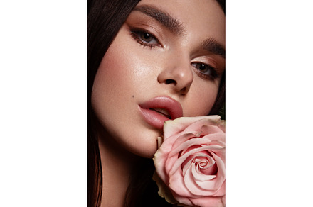 Beautiful romantic young woman with, a Beauty & Fashion Photo by korabkova