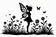 Silhouette of Fairy with Butterflie, an Illustration by Amazin_art (Thumbnail 20 of 21)