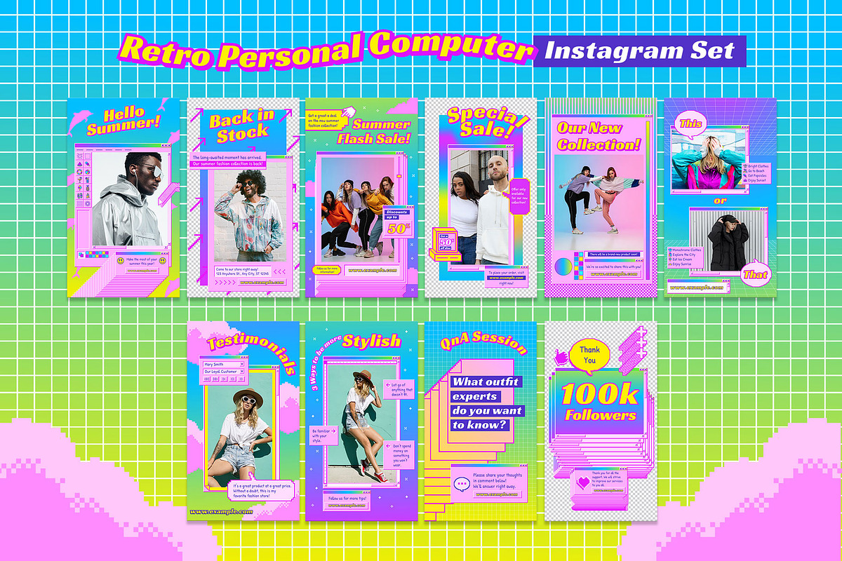 Retro Personal Computer Instagram, a Graphic by Aiyari Graphic (Photo 4 of 4)