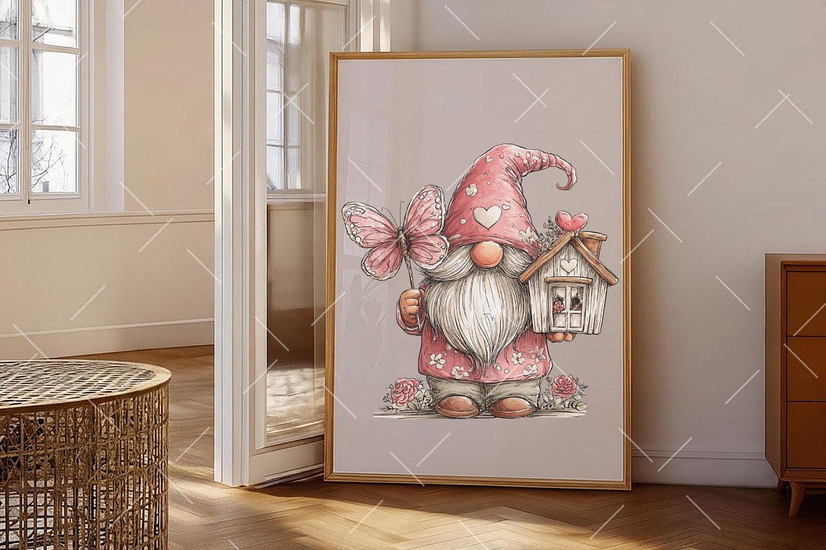 Whimsical Spring Gnome Clipart, an Illustration by OK Design (Photo 4 of 6)