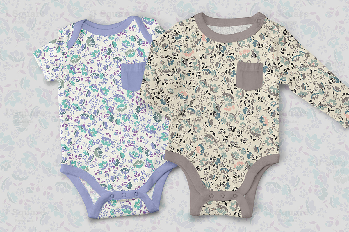 Lovely Ditsy Floral Vector Swatches preview 3