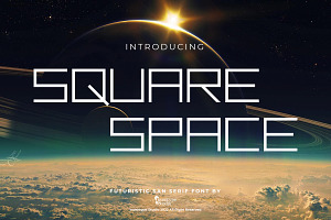 Square Space - Futuristic Font