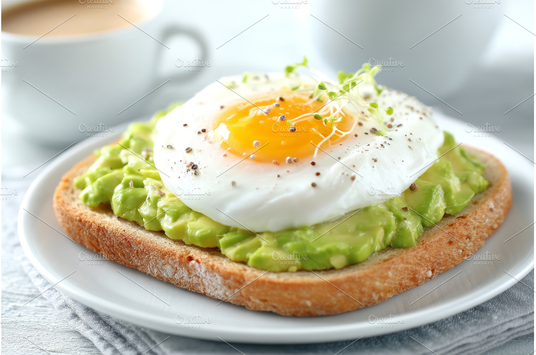 Avocado egg sandwiches with coffee, a Food & Drink Photo by ZinetroN